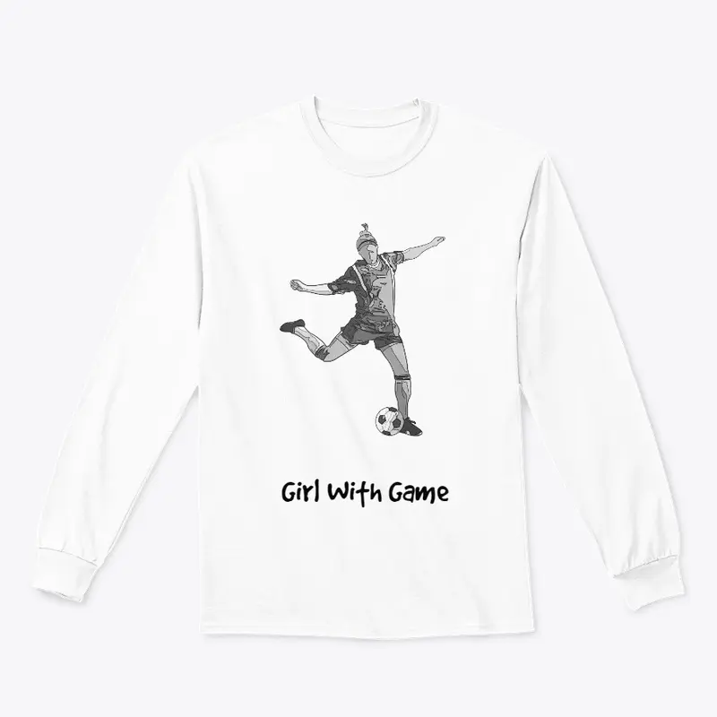 Girl With Game Sports Soccer