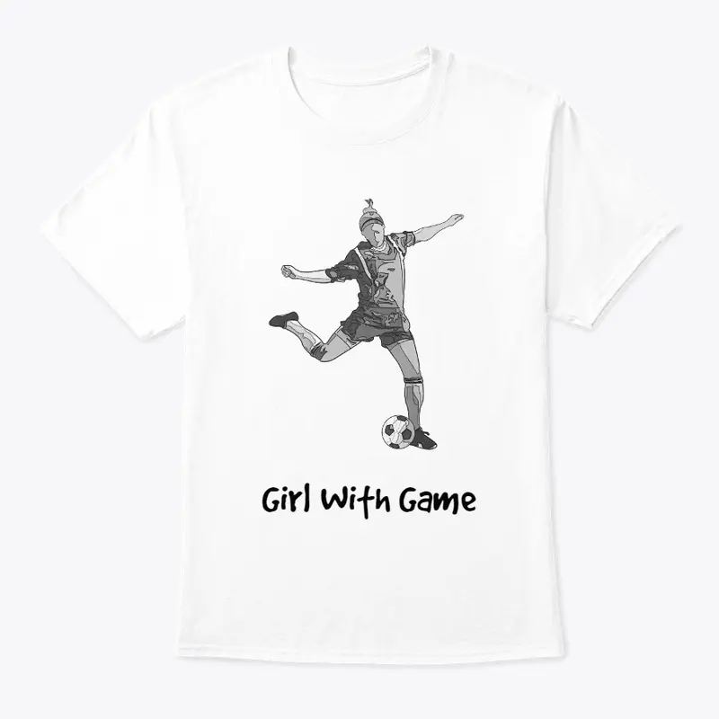 Girl With Game Sports Soccer