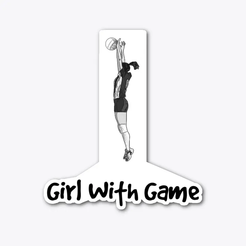 Girl With Game Sports Volleyball